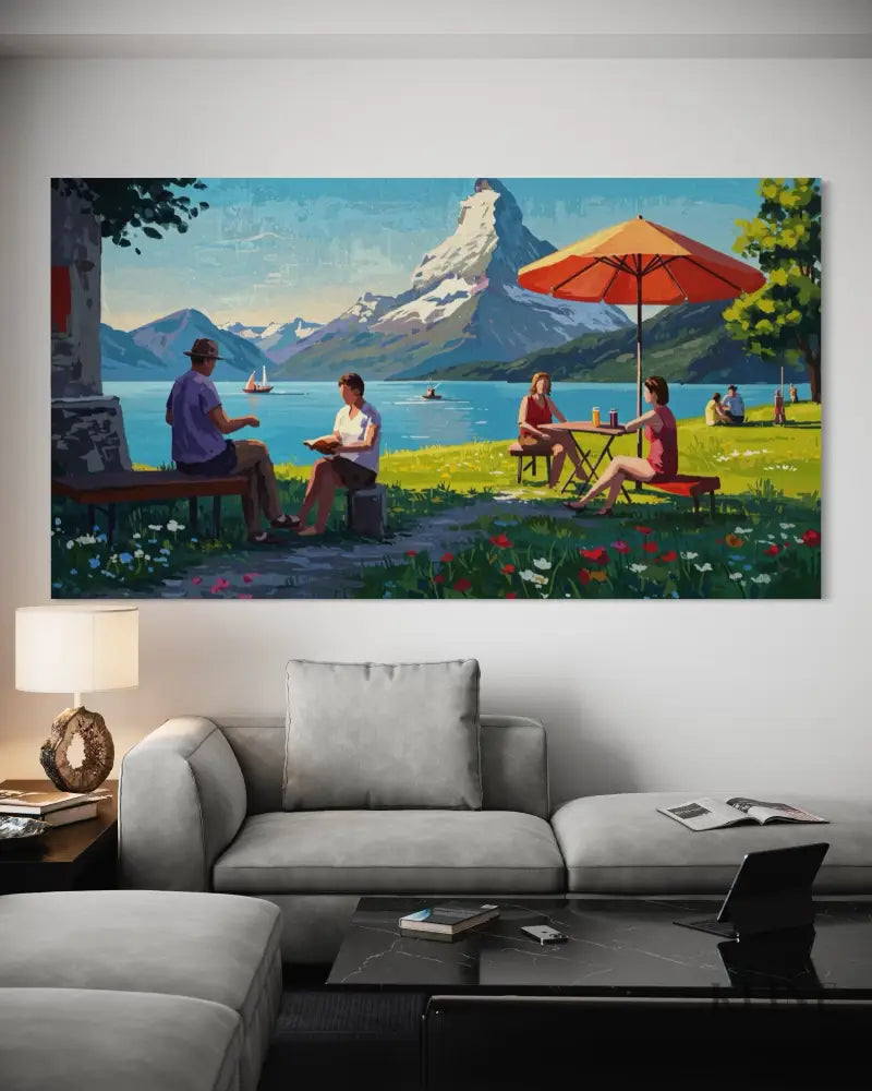 Swiss Picnic - Hand Painting 