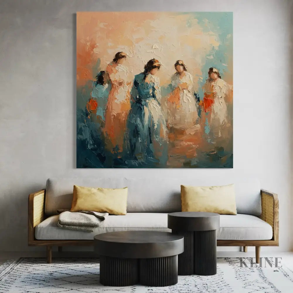 Symphony of Femininity - Hand Painting