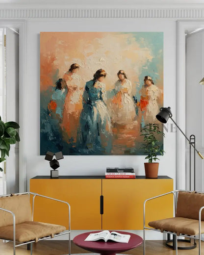 Symphony of Femininity - Hand Painting