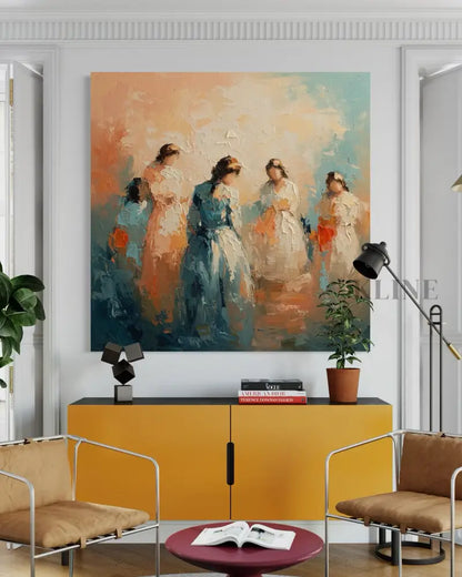 Symphony of Femininity - Hand Painting