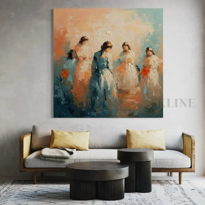 Symphony of Femininity - Hand Painting