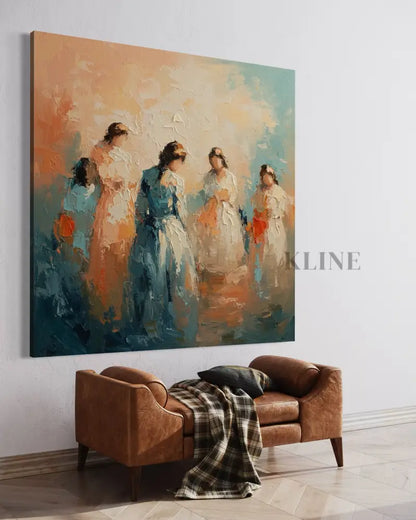 Symphony of Femininity - Hand Painting