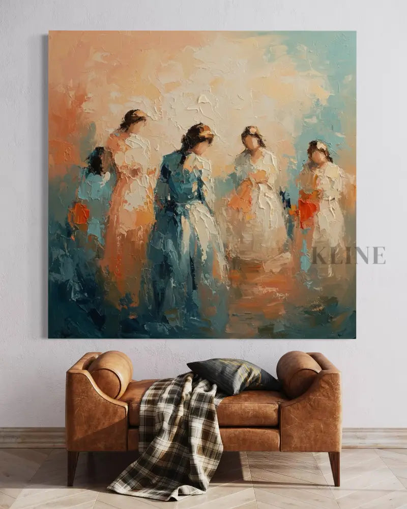 Symphony of Femininity - Hand Painting