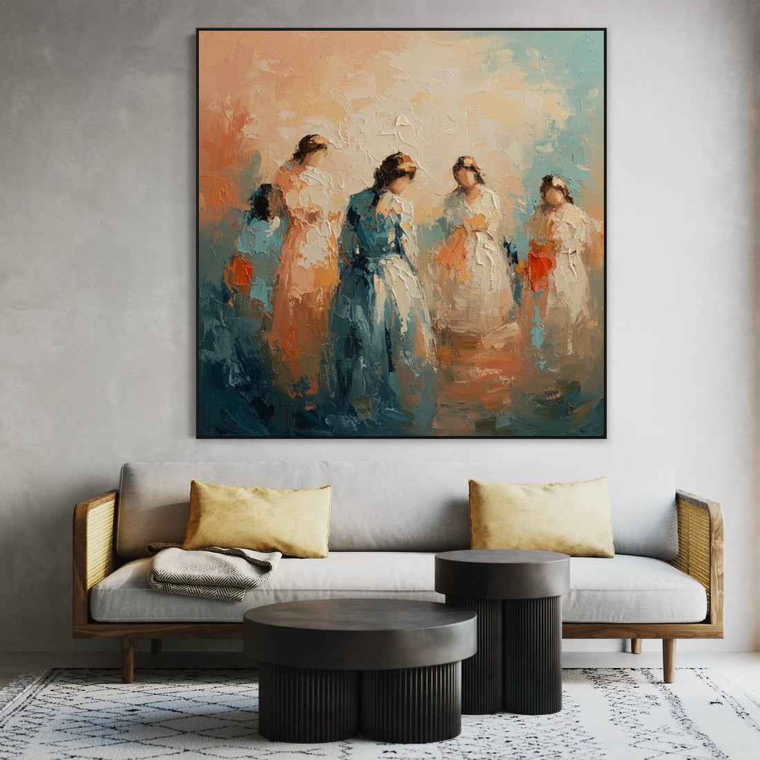 Symphony of Femininity - Hand Painting