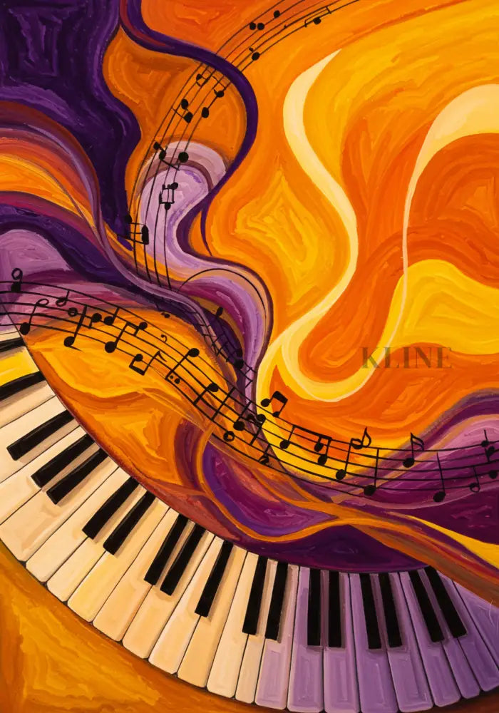Symphony of Swirls - Hand Painting Lounge Wall Art