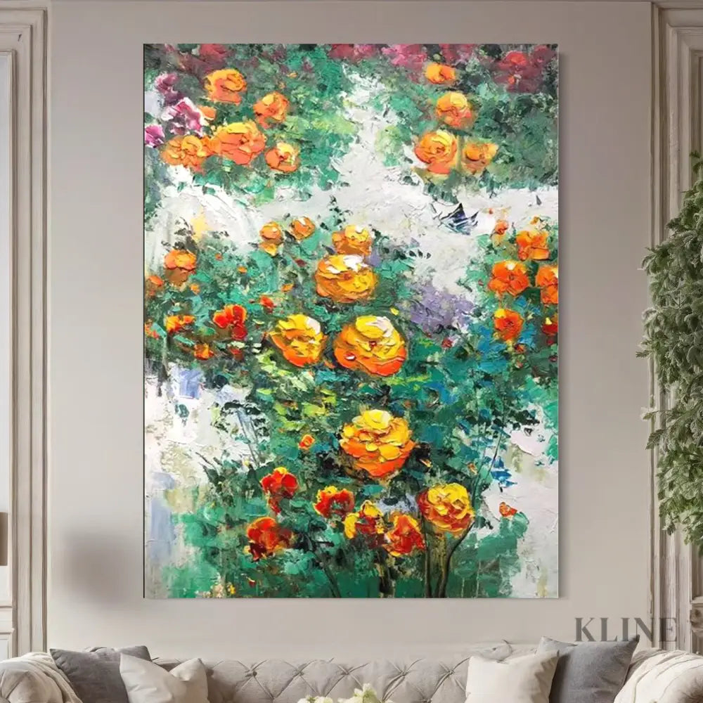 Tangerine Breeze - Hand Painting