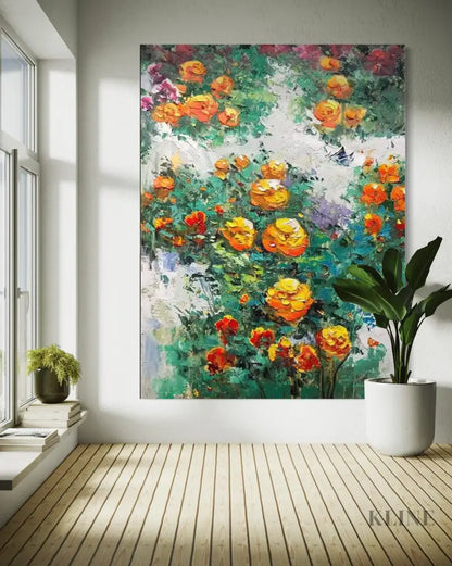 Tangerine Breeze - Hand Painting