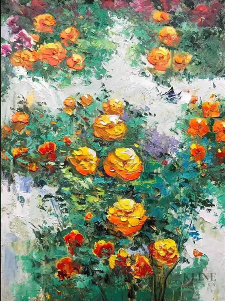 Tangerine Breeze - Hand Painting