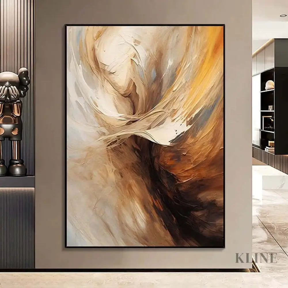 Taupe Tides - Hand Painting