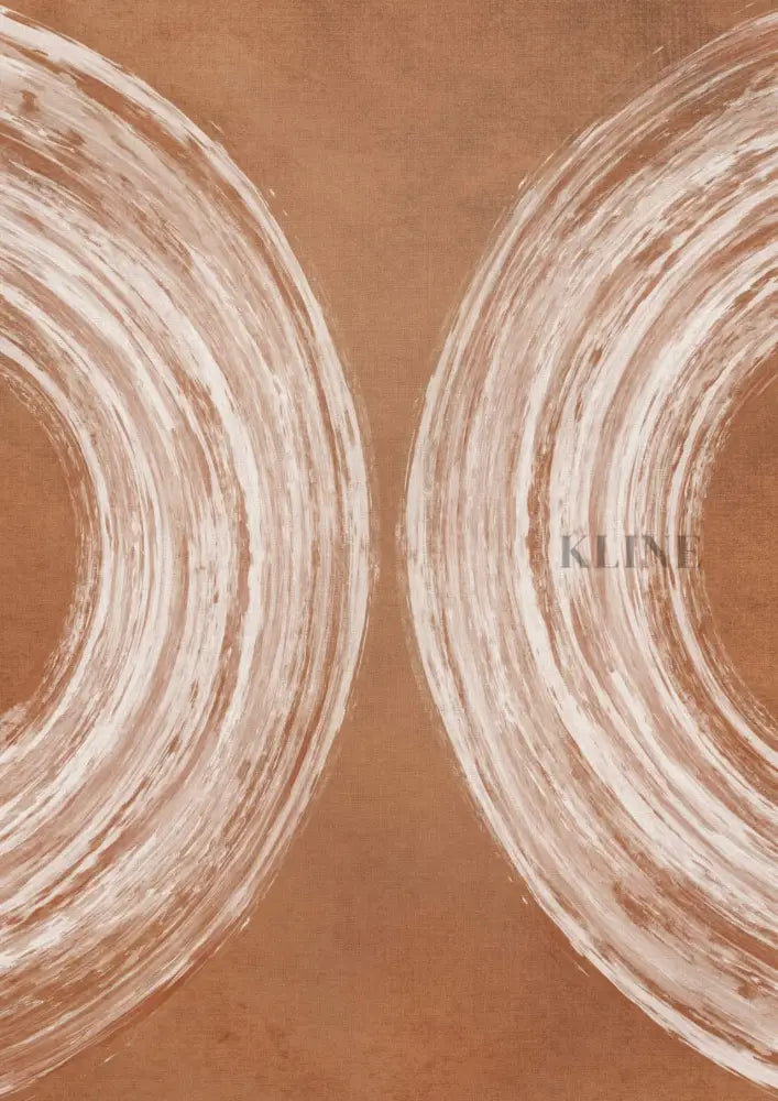 Terracotta Curves - Hand Painting Canvas Wall Art