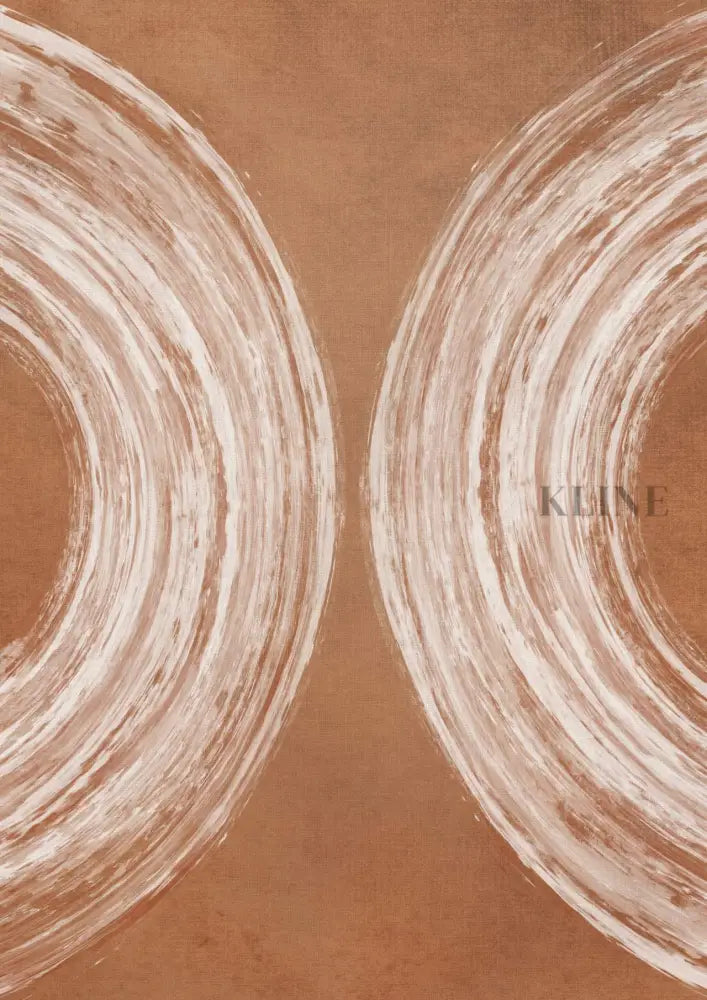 Terracotta Curves - Hand Painting 