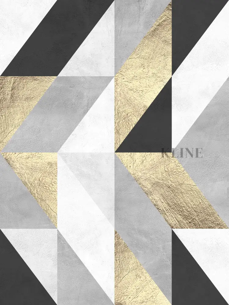 Texture Geometry - Hand Painting Art mural de salle à manger