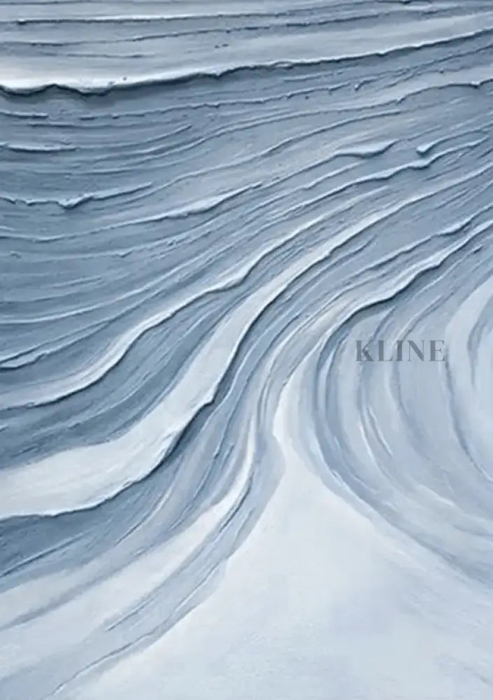 Textured Blue Waves - Hand Painting Saldi del Black Friday