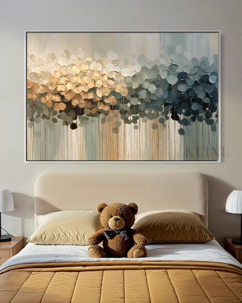 Textured Botanical Rain - Hand Painting Dipinti originali in vendita