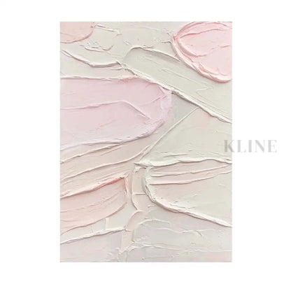 Textured Pink Wall Art - Hand Painting