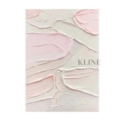 Textured Pink Wall Art - Hand Painting