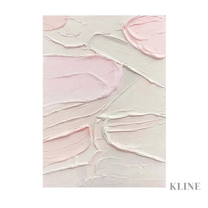 Textured Pink Wall Art - Hand Painting