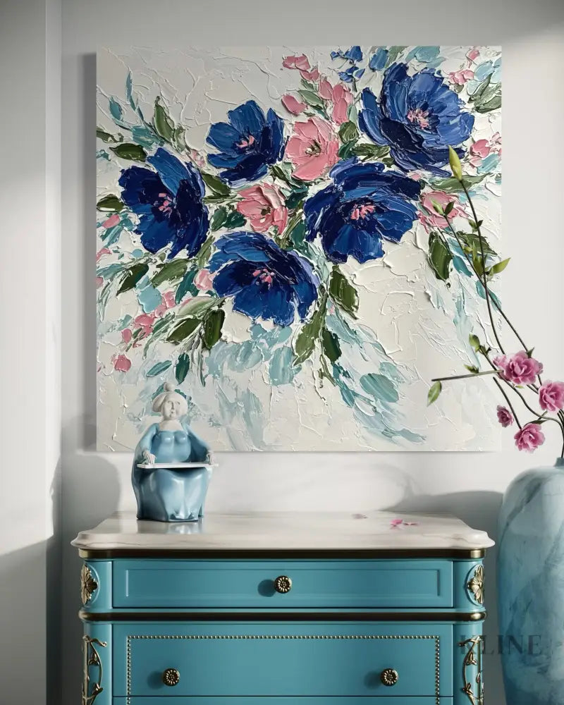 Textured Serenity - Hand Painting