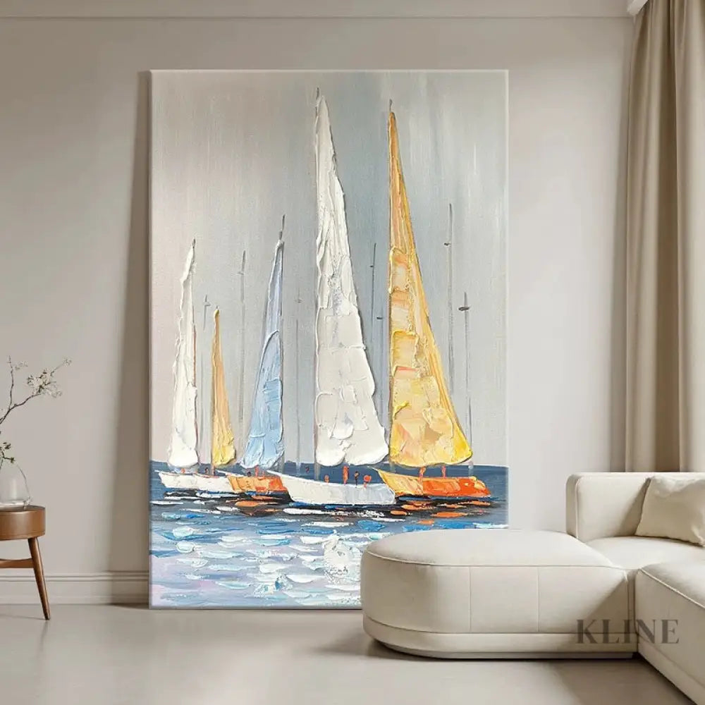 Textured Serenity - Hand Painting