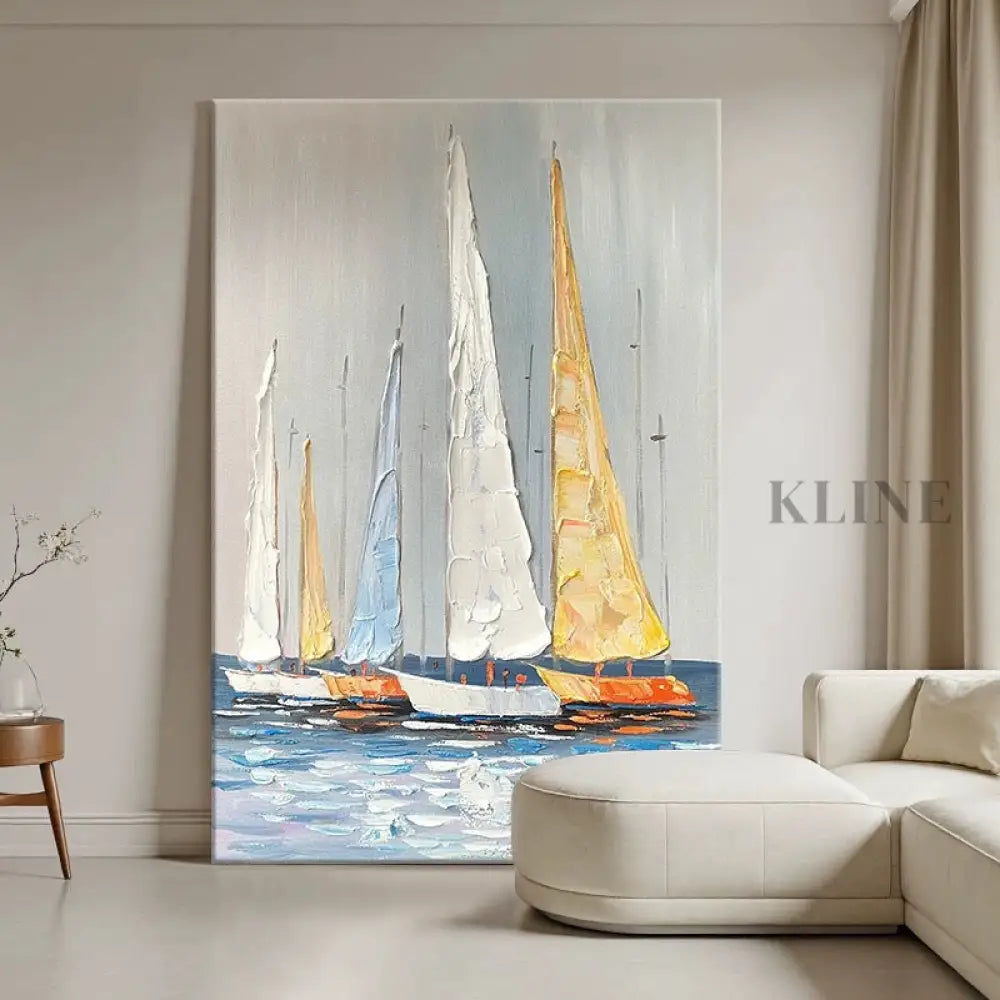 Textured Serenity - Hand Painting