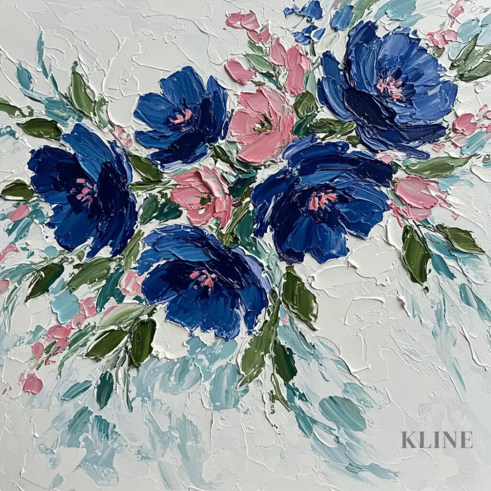 Textured Serenity - Hand Painting