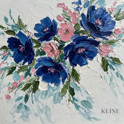Textured Serenity - Hand Painting