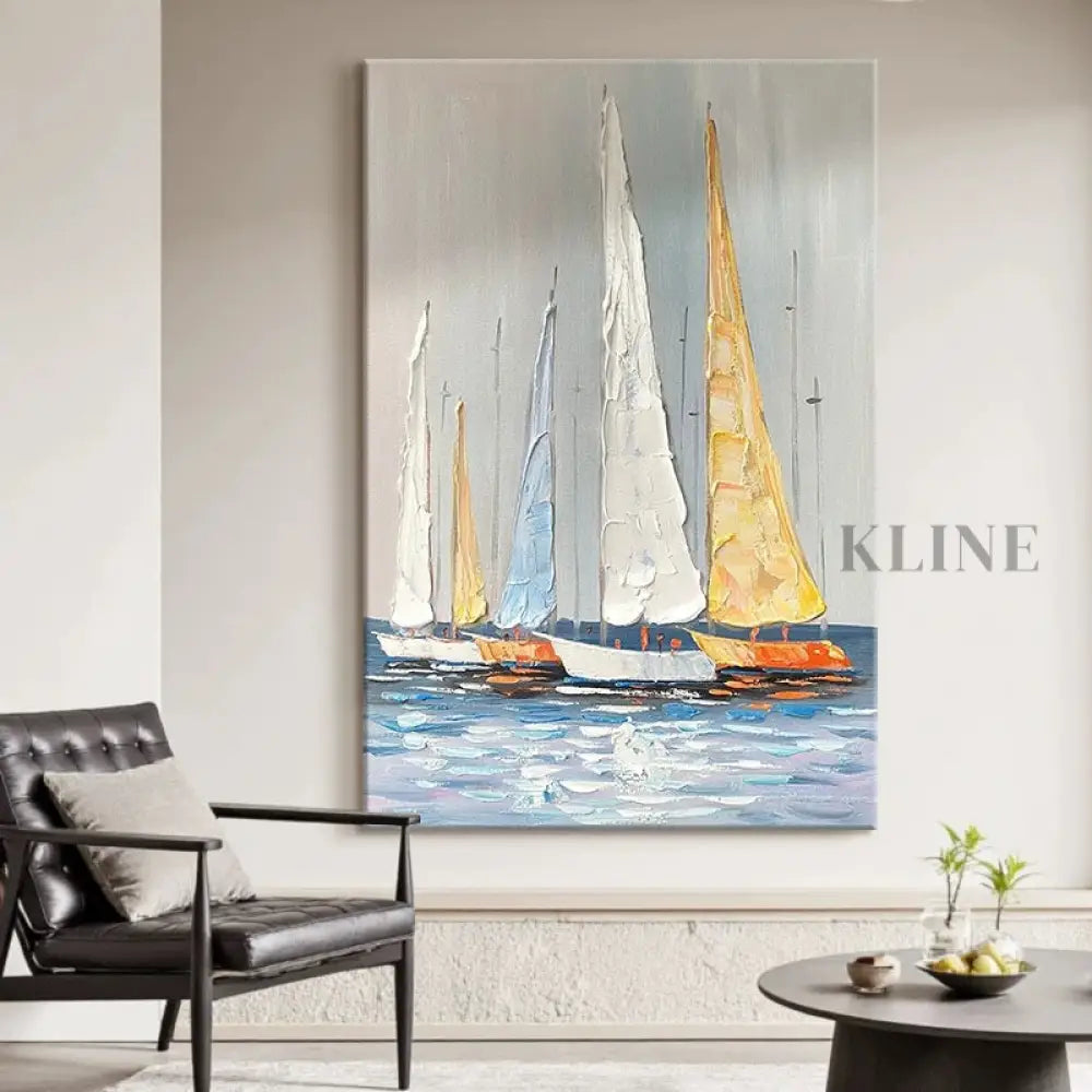 Textured Serenity - Hand Painting