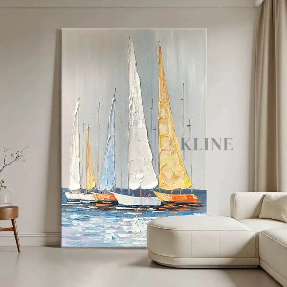 Textured Serenity - Hand Painting