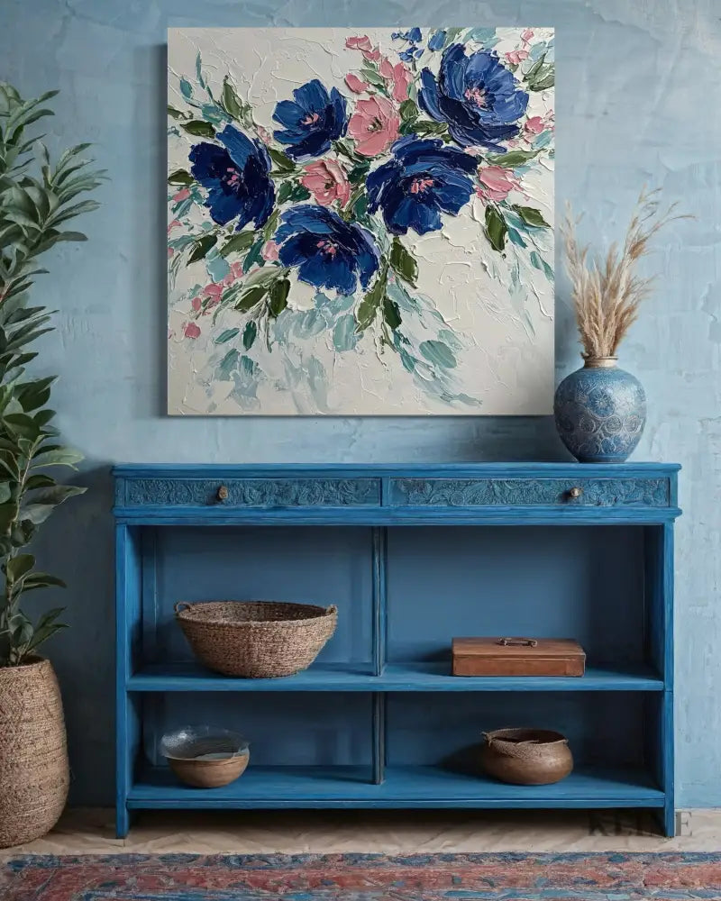 Textured Serenity - Hand Painting