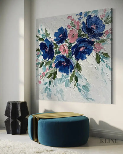 Textured Serenity - Hand Painting