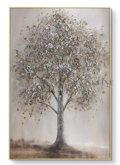 Textured Tree Form - Hand Painting