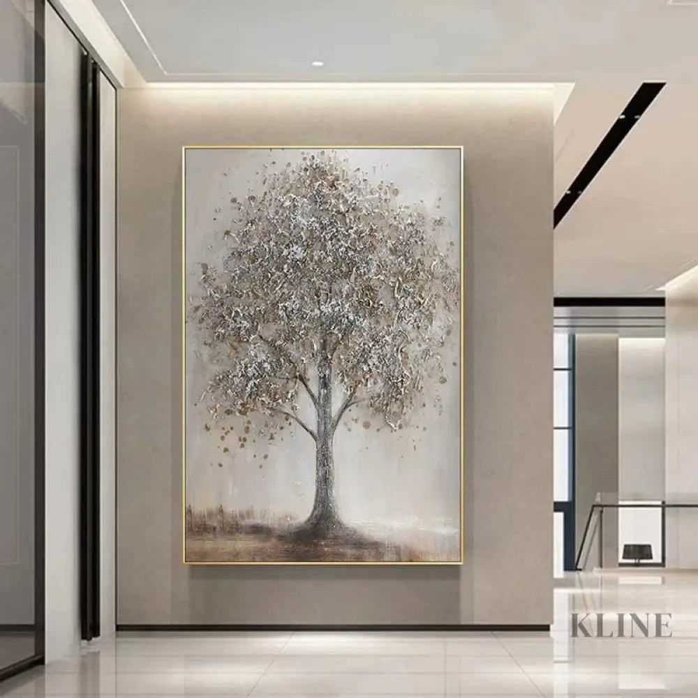 Textured Tree Form - Hand Painting