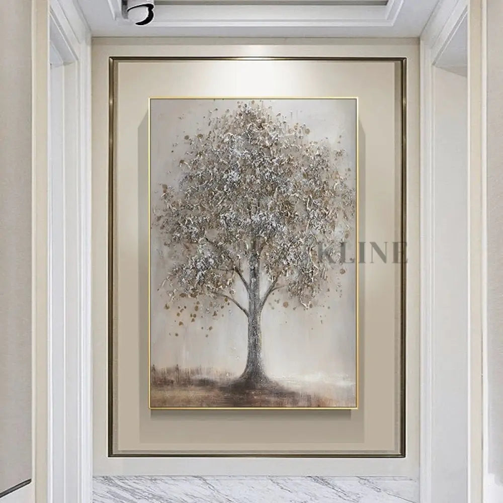 Textured Tree Form - Hand Painting