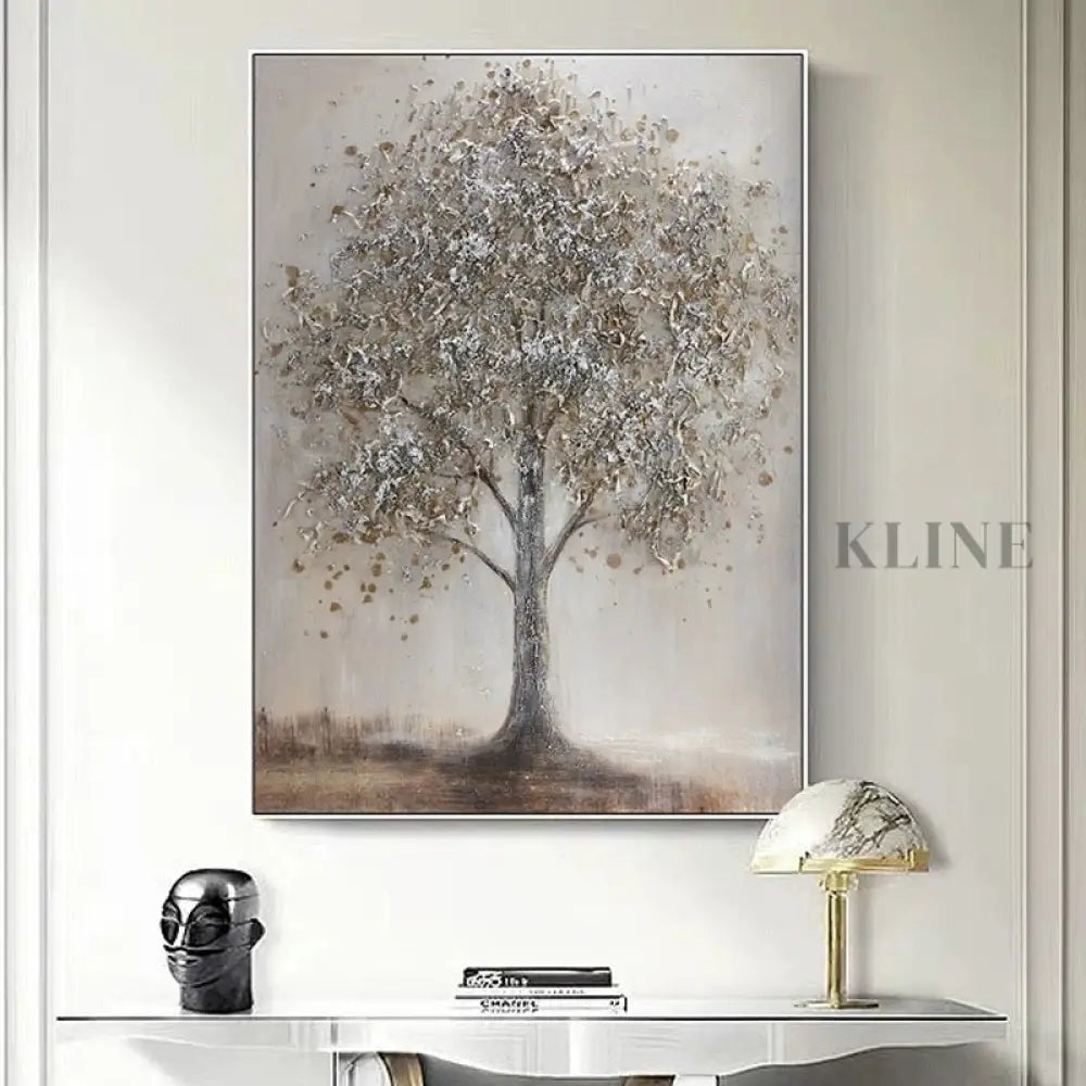 Textured Tree Form - Hand Painting