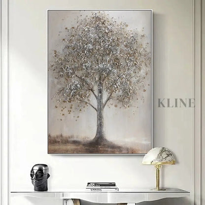 Textured Tree Form - Hand Painting