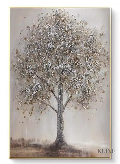 Textured Tree Form - Hand Painting