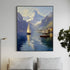 The Alpine Harbor - Hand Painting