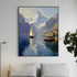 The Alpine Harbor - Hand Painting