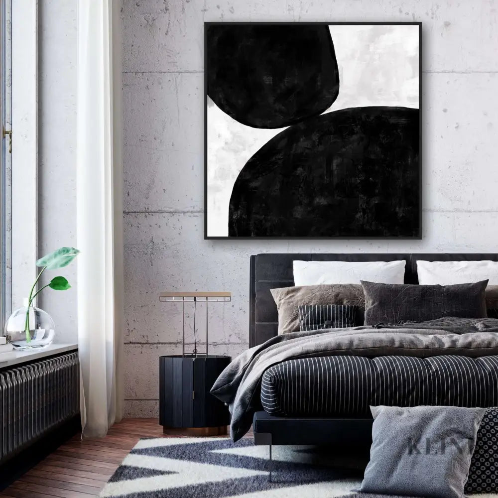The Black Kiss - Hand Painting 