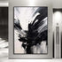The Black White Splash - Hand Painting