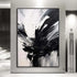 The Black White Splash - Hand Painting