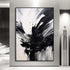 The Black White Splash - Hand Painting
