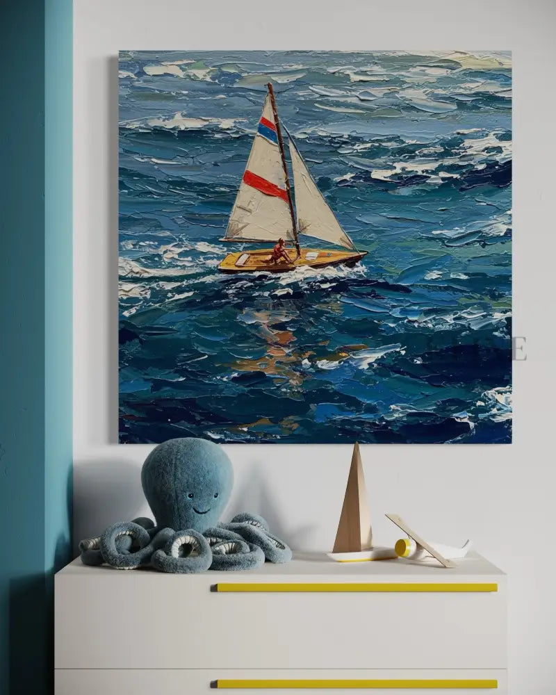 The Blue Heart of the Sea - Hand Painting 