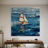 The Blue Heart of the Sea - Hand Painting