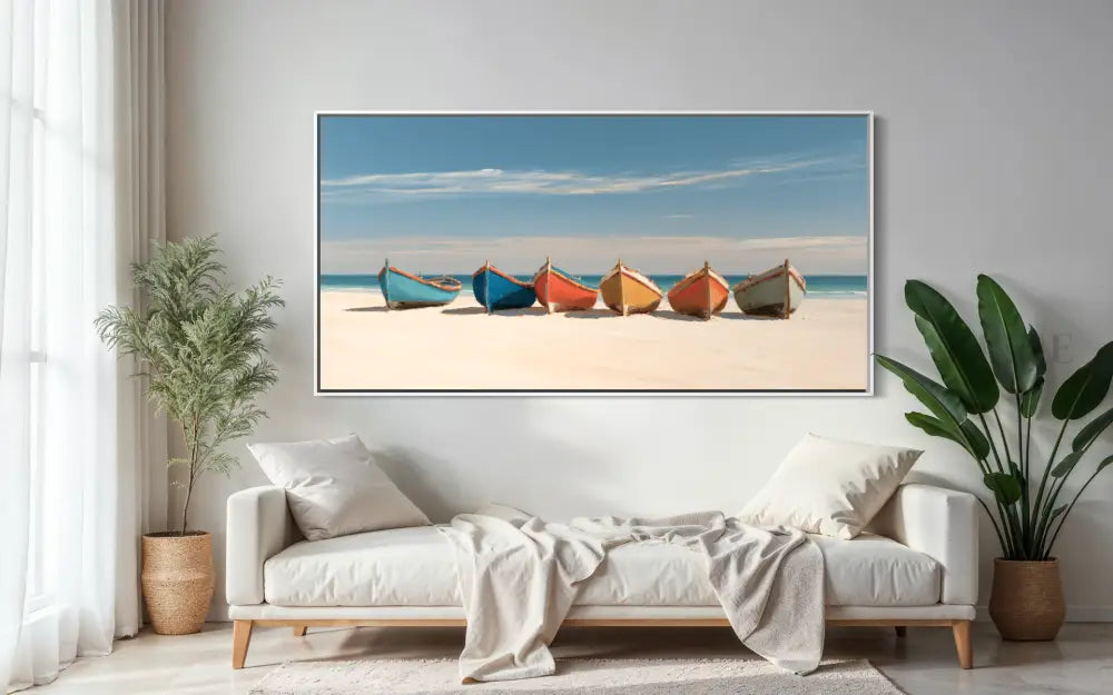 The Calm Shoreline - Hand Painting Ocean Coastal Wall Art