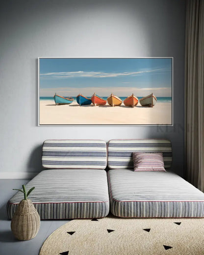 The Calm Shoreline - Hand Painting