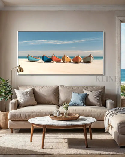 The Calm Shoreline - Hand Painting