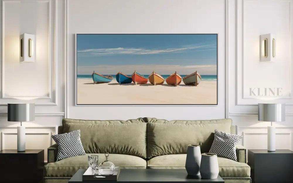The Calm Shoreline - Hand Painting
