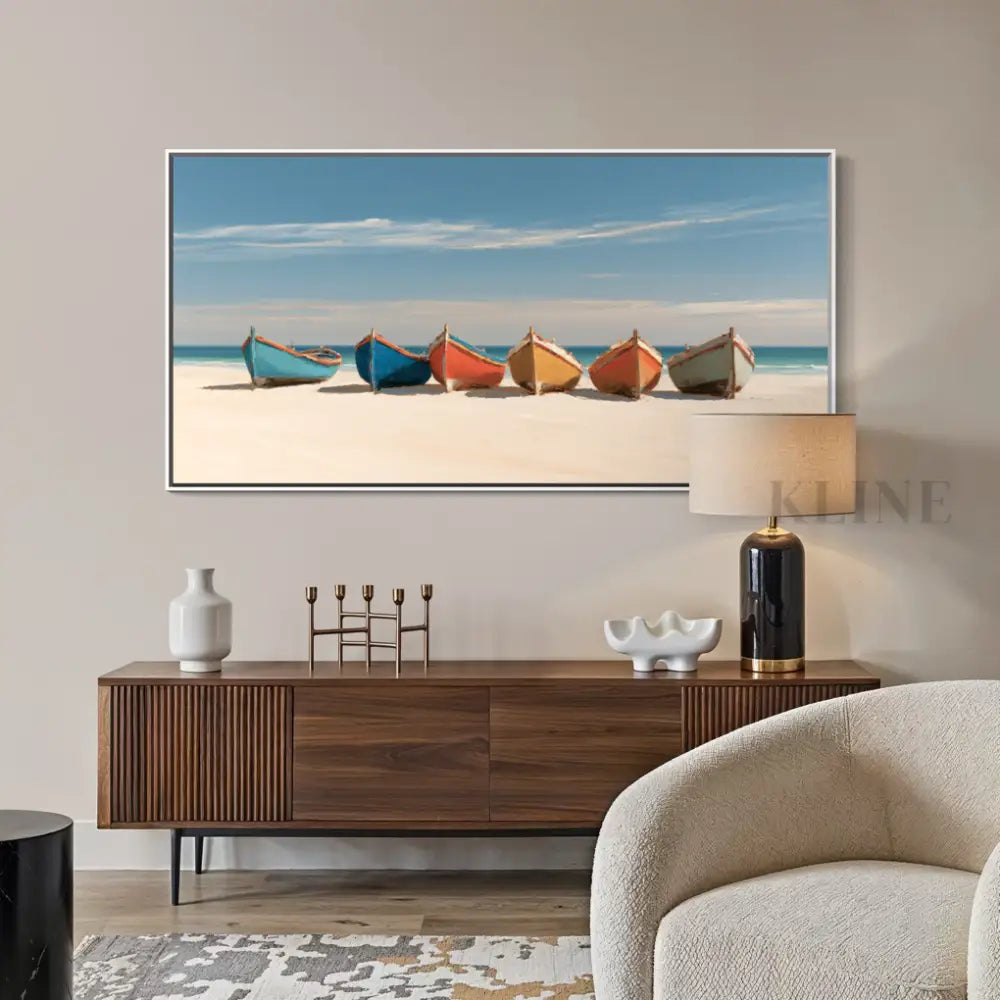 The Calm Shoreline - Hand Painting