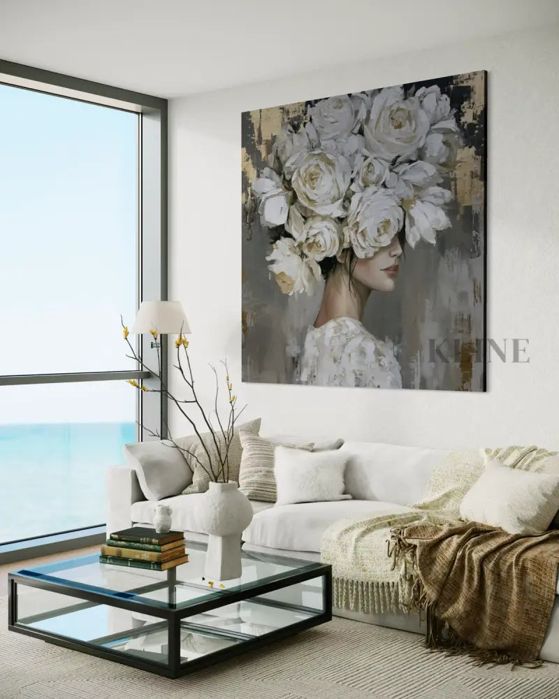 The Floral Muse - Hand Painting 